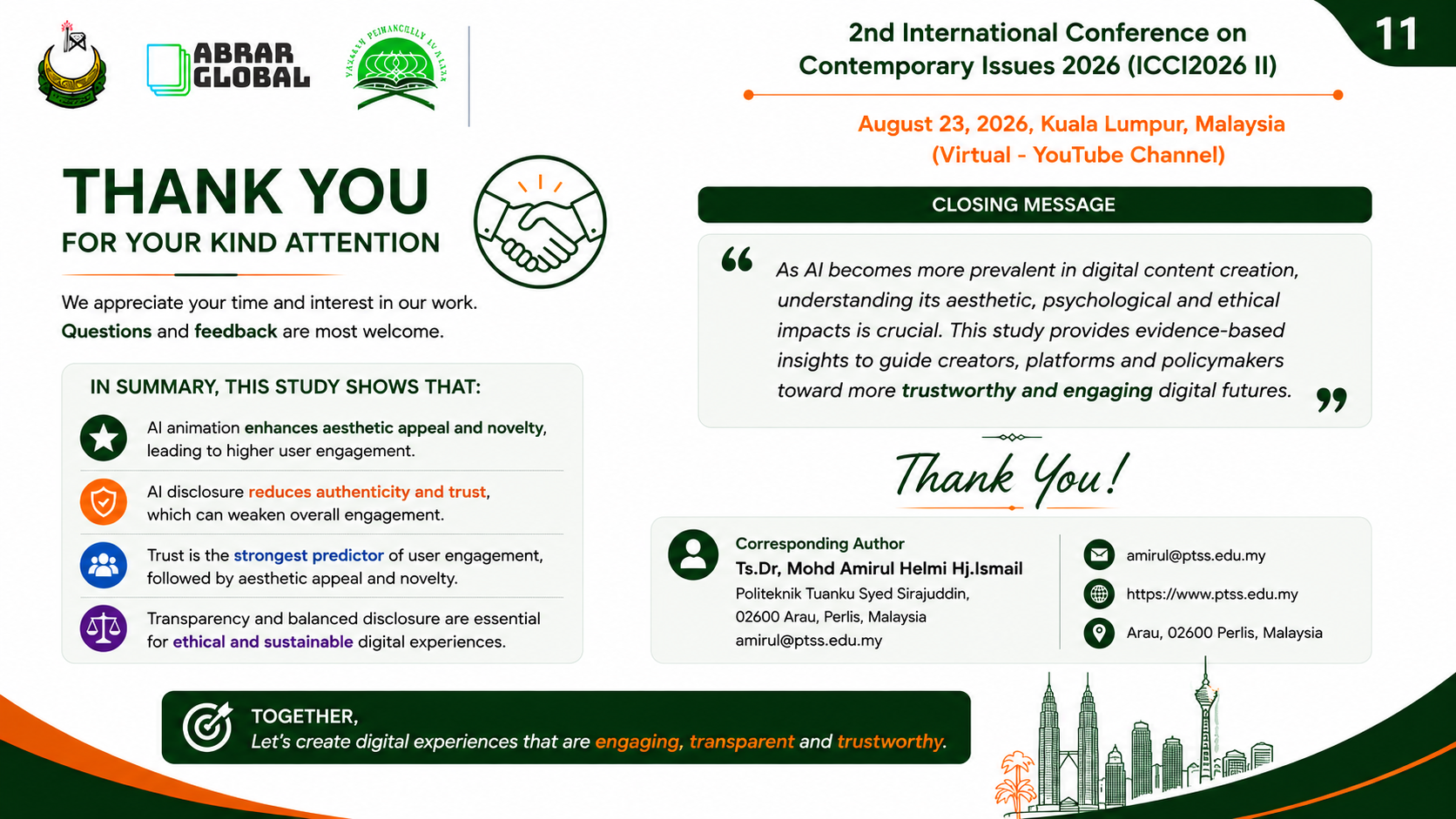 Pembentangan Abrar Global Conference