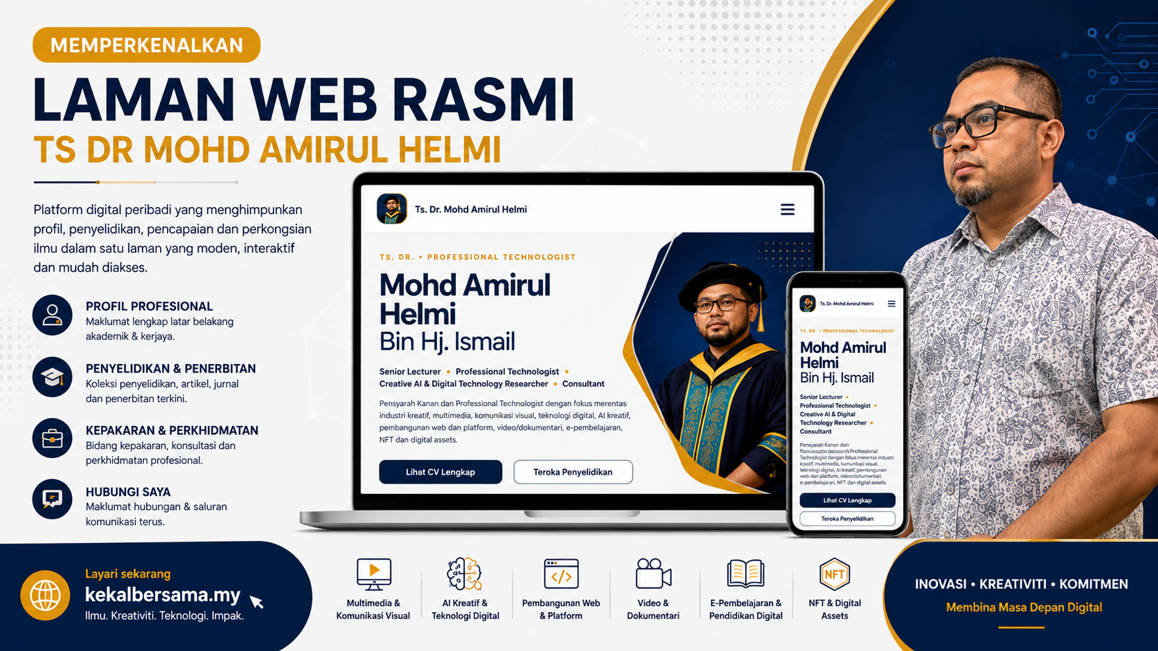 Selamat datang ke laman rasmi Ts. Dr. Mohd Amirul Helmi